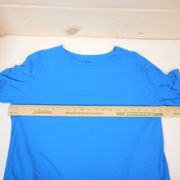 Little Sleepies Men's size L Pajama Top Bamboo Short Sleeve Blue Sleep Shirt - Picture 4 of 8